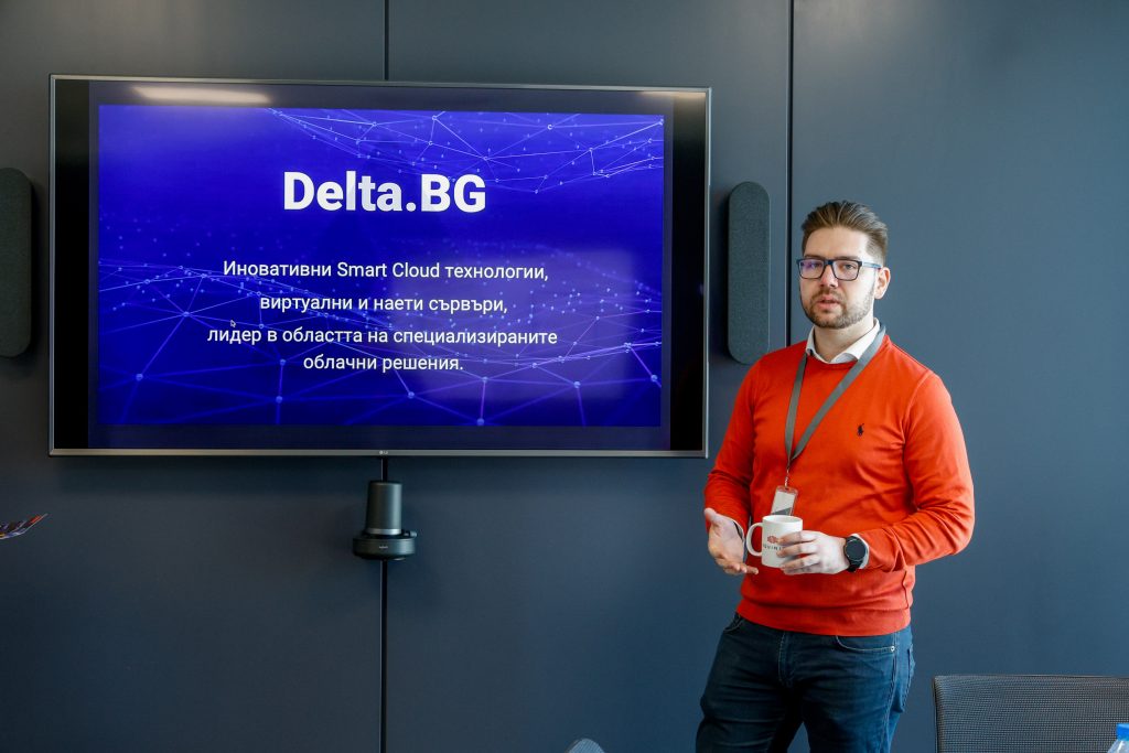 Георги Димитров на събитието Delta Cloud - поглед отвътре - ексклузивно събитие на Delta.BG в Equinix за членове на БАИТ - 31 януари 2024 г.