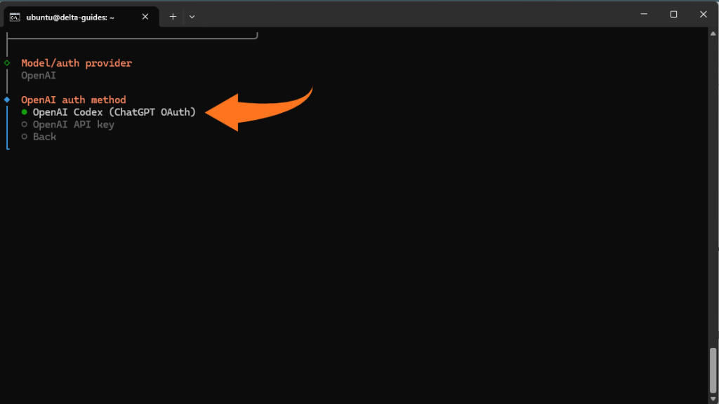 ChatGPT OAuth доставчик на модел