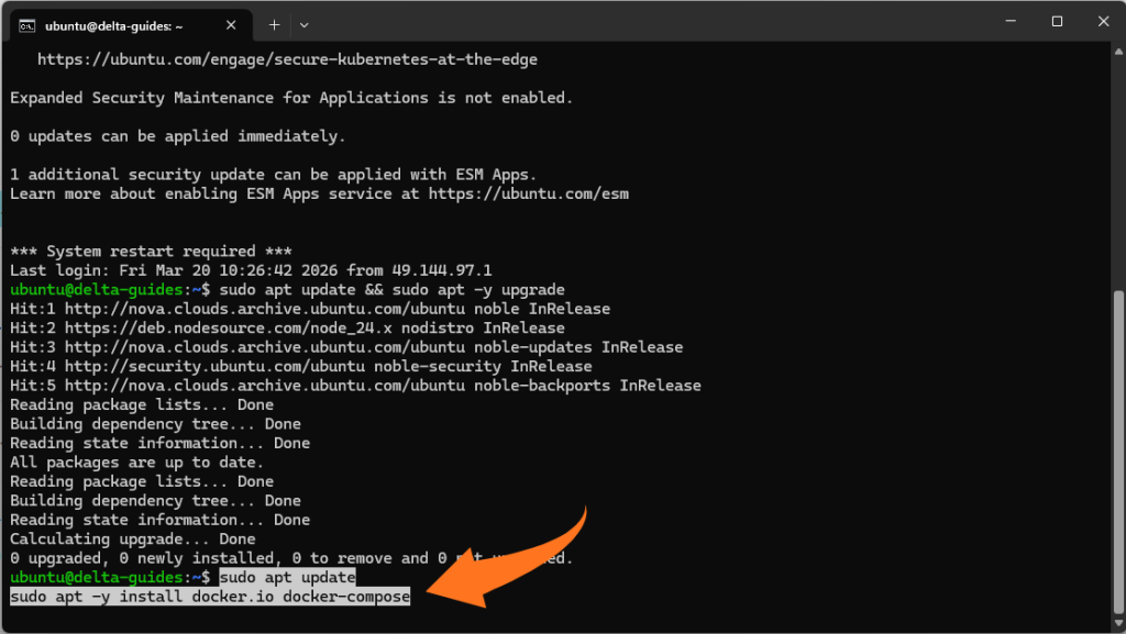 Инсталирайте Docker + Docker Compose