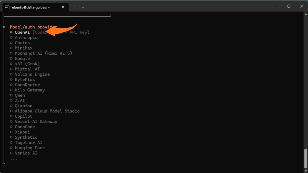 OpenAI доставчик на модел