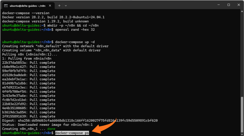 Проверете дали docker работи