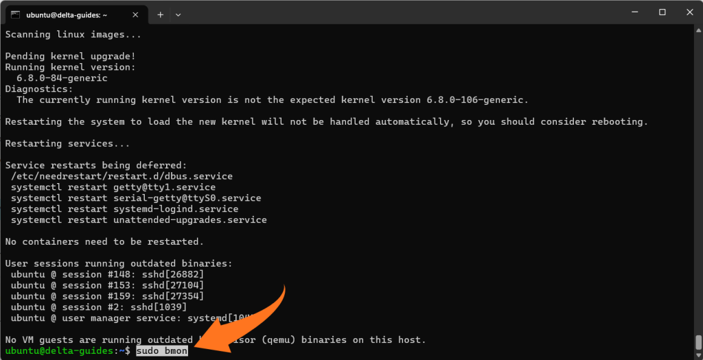 bmon изпълнение