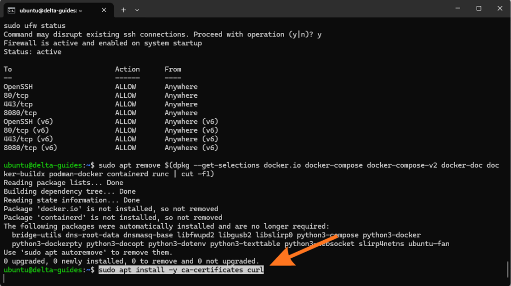 Добавете официалното Docker хранилище